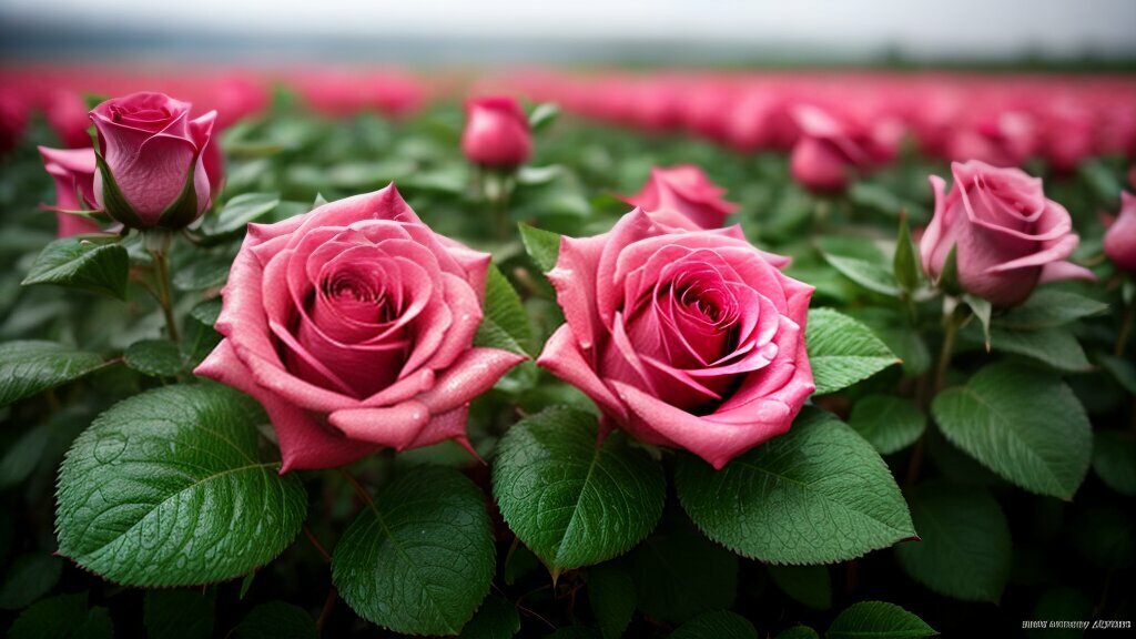 watering tea roses infographic